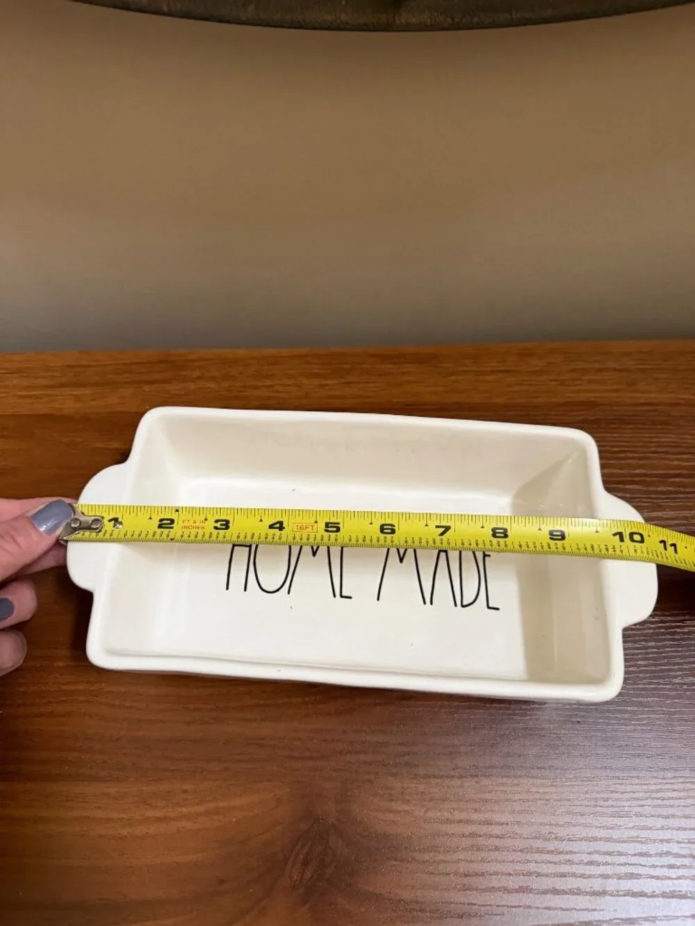 Rae Dunn Loaf Pan With 
